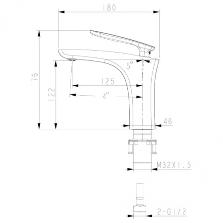 Смеситель для раковины Lemark Bellario (LM6806C)