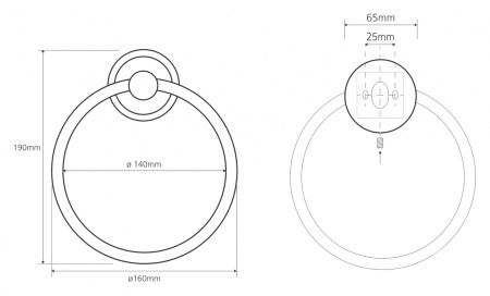Кольцо для полотенец Bemeta Retro 144204068