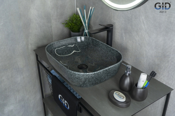 Раковина накладная (50х40) Gid Mnc338