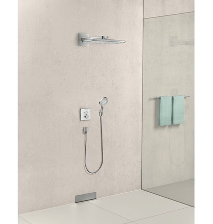 Верхний душ с кронштейном Hansgrohe Rainmaker Select 460 1jet 24003400 белый/хром