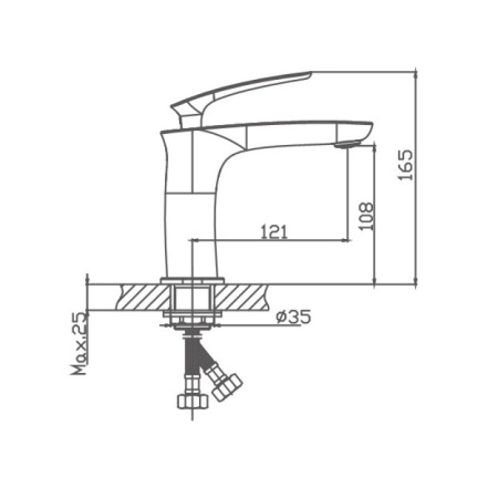 Смеситель для раковины Haiba HB10616