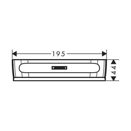 Скребок Hansgrohe WallStoris 27916670 черный матовый