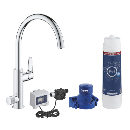 Смеситель для кухни Grohe Blue Pure Bau Curve 30386 000 (30386000) хром