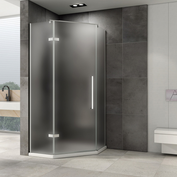 Душевой уголок (90х90) ABBER Ewiges Wasser AG05090M хром