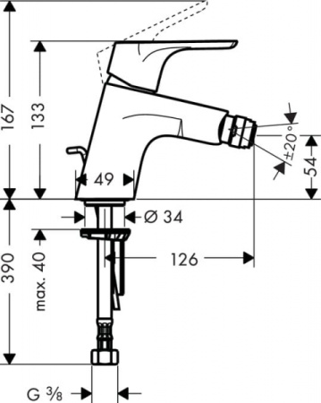 Смеситель для биде Hansgrohe Focus E2 31920000