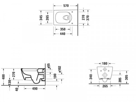 Унитаз Duravit Viu 251109 00 00