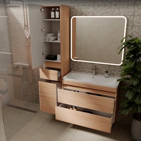 Тумба под раковину подвесная Style Line Атлантика СС-00002219 бежевый