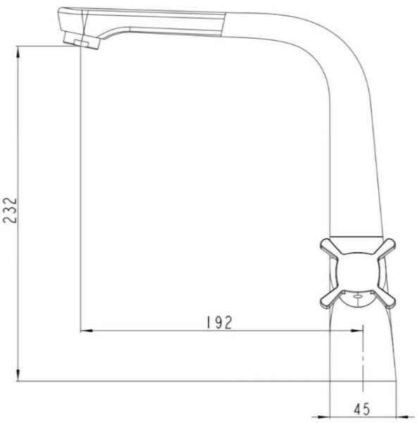 Смеситель для кухонной мойки  KAISER Cuatro (58033)