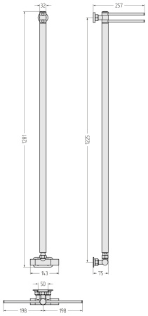 Полотенцесушитель водяной (120х5) Сунержа Лайк EU50 30-0213-1200