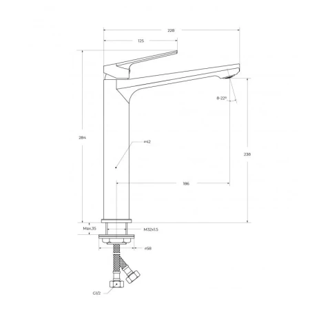 Смеситель для раковины CEZARES COMFORT-LC-01-W0