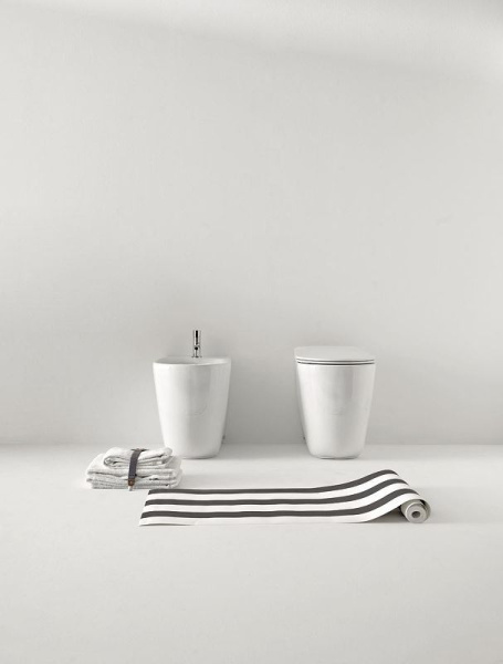 Биде напольное Kerasan Nolita 532030*1 белый матовый