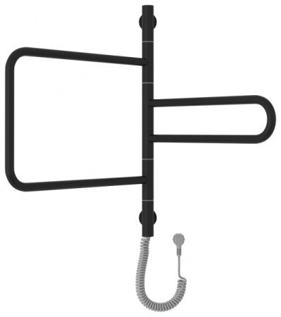 Полотенцесушитель Электрический Cунержа Компакт (640x580) Матовый ЧЁРНЫЙ 31-0820-0640