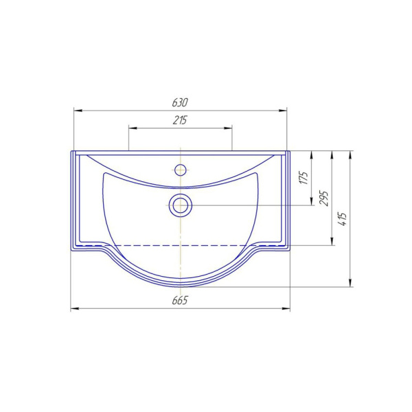 Раковина (66х41,5) Corozo Классик 65 SD-00000374