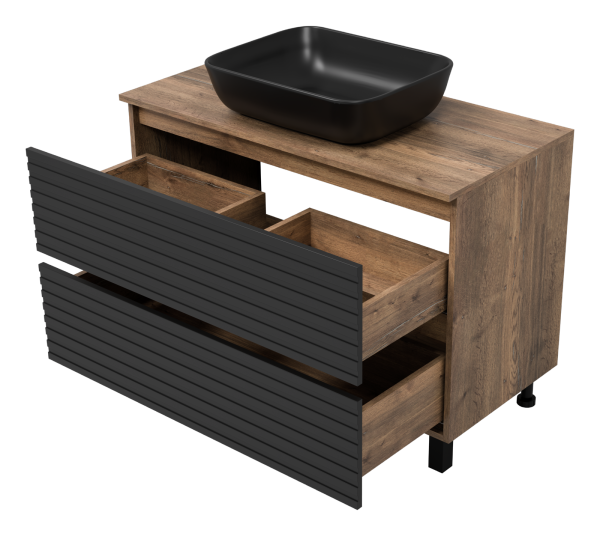 Тумба с раковиной Brevita Dakota 100 УТ000014632