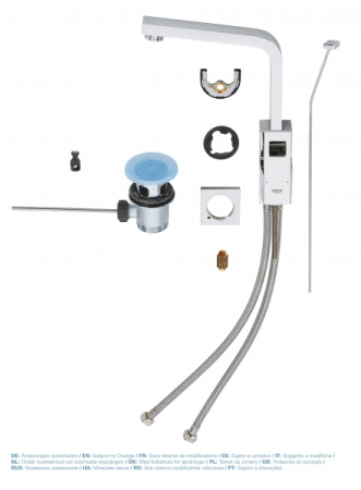 Смеситель однорычажный для раковины Grohe Eurocube 23135 00E (2313500E) хром