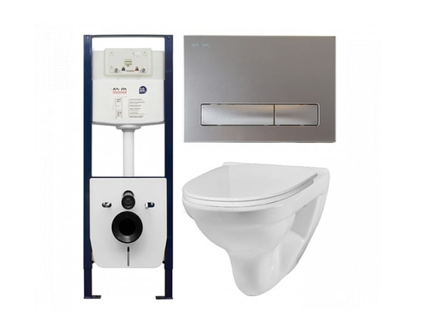 Комплект AM.PM Sense L инсталляция+кнопка глянцевый хром+унитаз+крышка I012702/I014151/C741738SC