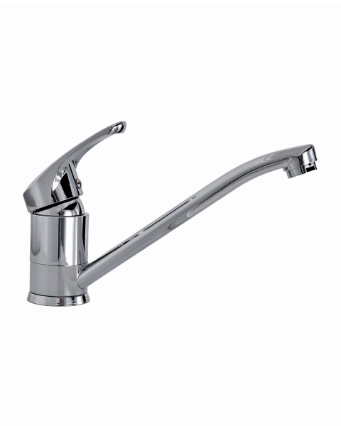 Смеситель для кухни однорычажный полимерный OneLife P01-000cr хром