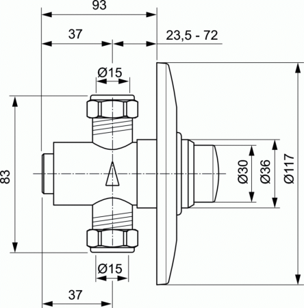 Смеситель для душа Ideal Standard CERASMART A1332AA, хром