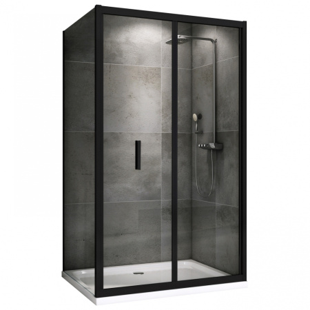 Душевой уголок (100х70) ABBER Sonnenstrand AG07100B-S70B черный