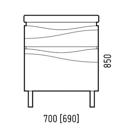 Тумба напольная Corozo Омаха 70 SD-00000800