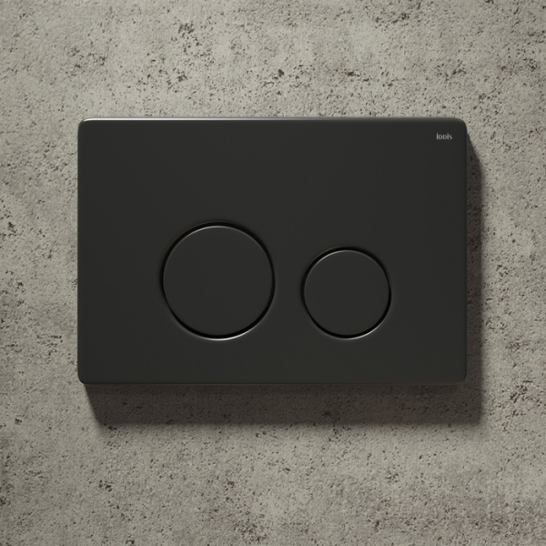 Клавиша смыва IDDIS чёрная Unisteel 001 (UNS01MBi77)