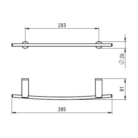 Полотенцедержатель Novaservis Metalia 2 6226.0