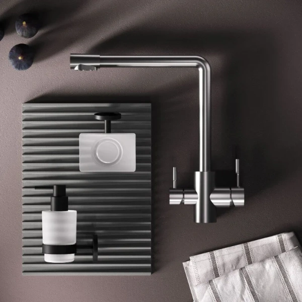 Смеситель для кухни с подключением к фильтру AM.PM X-Joy S F85B05711 сатин