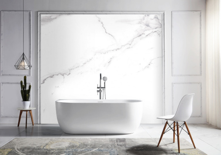 Акриловая ванна (170х75) ABBER AB9316 без гидромассажа, белый