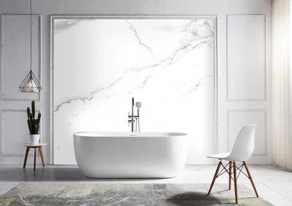 Акриловая ванна (170х75) ABBER AB9316 без гидромассажа, белый