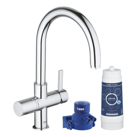 Смеситель для кухни с 5 ступеней фильтрации Grohe Blue 119711 хром