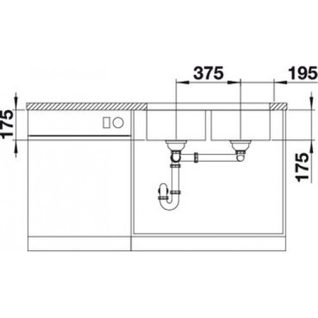 Кухонная мойка Blanco Supra 340/340-U 519716