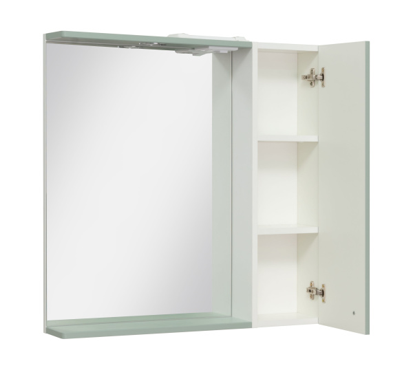 Зеркальный шкаф Runo правый мята Римини 75 (00-00001279)