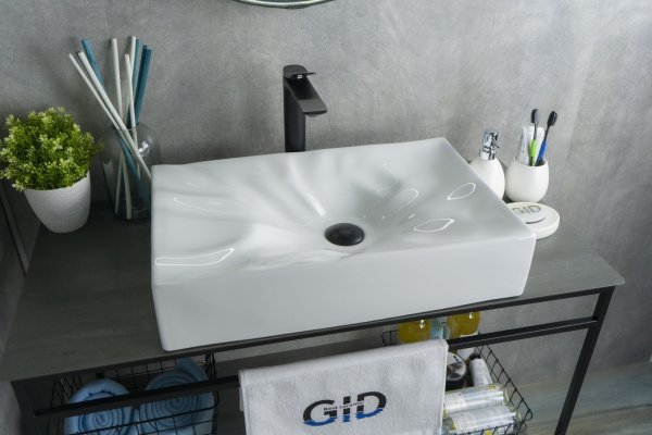 Раковина накладная (57,5х36) Gid N9461