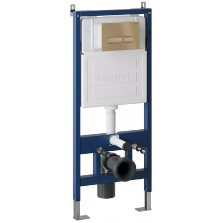 Инсталляция для подвесного унитаза 4 в 1 Grossman  Pragmа 97.03.310 золото матовый