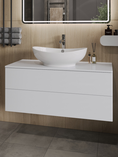 Тумба без раковины подвесная Orange Otto Ot-100TuMDF столешница МДФ