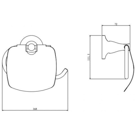 Держатель туалетной бумаги RUSH Corsica CO42111
