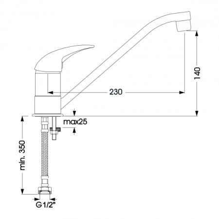 Смеситель для кухни Vidima Orion BA006AA