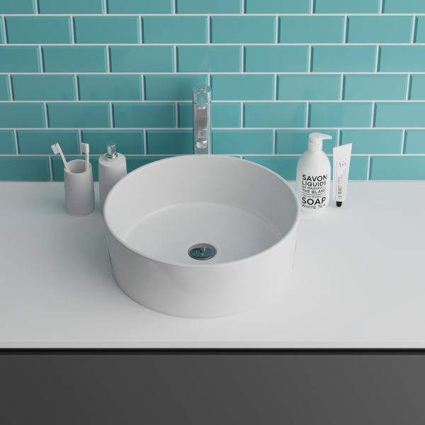 Раковина накладная (41х41) Grossman Style GR-3013, белый