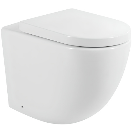 Унитаз приставной безободковый BelBagno SFERA-R BB2141CBR