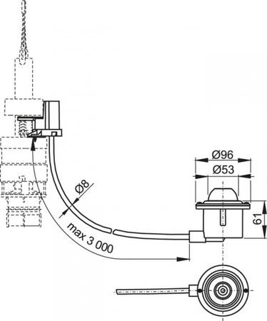 Кнопка для инсталляции AlcaPlast MPO12