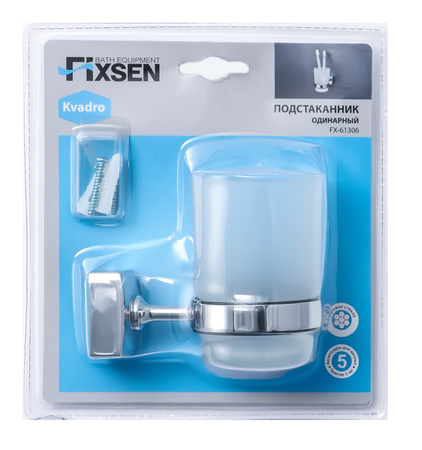 Держатель зубных щеток FIXSEN Kvadro одинарный FX-61306