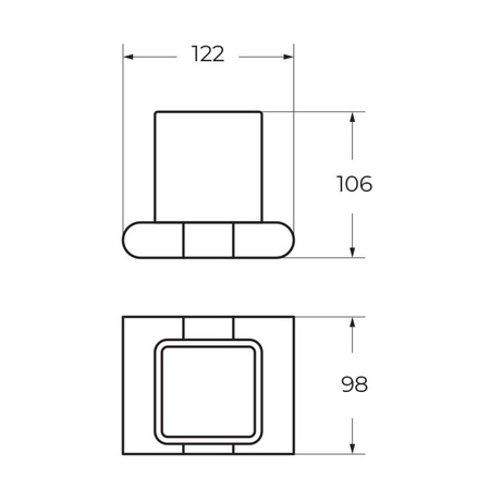 Стакан подвесной Art&Max AM-E-3968-MB