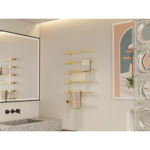 Полотенцесушитель электрический (50х80) П5 Terminus Аккорд 4670078568137 брашированное золото