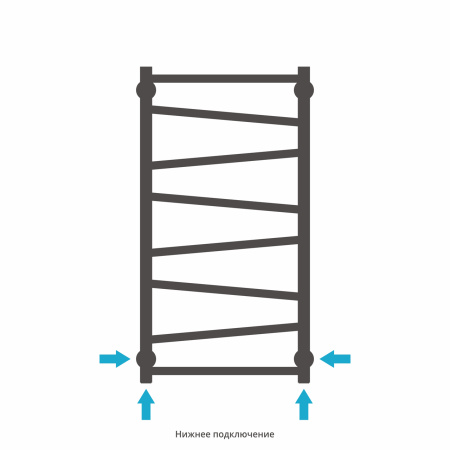 Полотенцесушитель Водяной Сунержа Сирокко (80х40) Золото 03-0253-8040