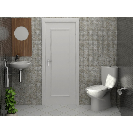 Унитаз напольный угловой с сиденьем микролифт Serel Friendly 6706