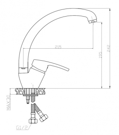 Смеситель для кухни WeltWasser Isar 506 (10000002014)