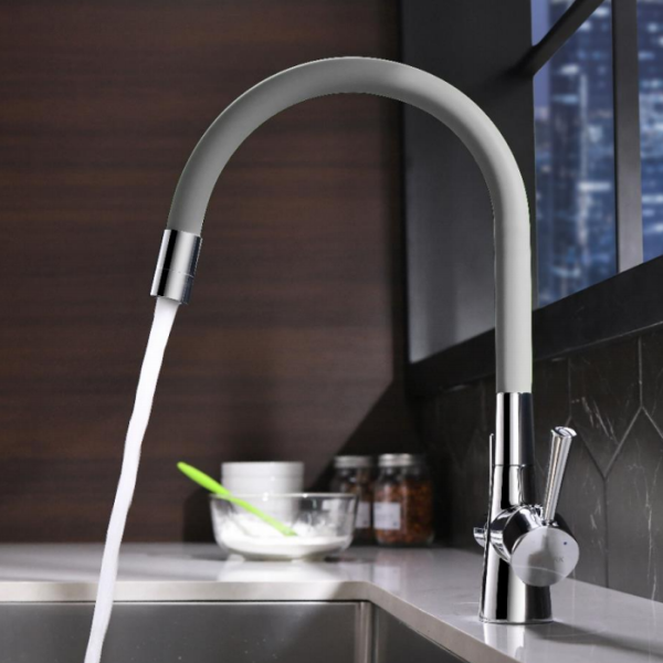 Смеситель для кухни Lemark Comfort с подключением к фильтру с питьевой водой (LM3075C-Gray)