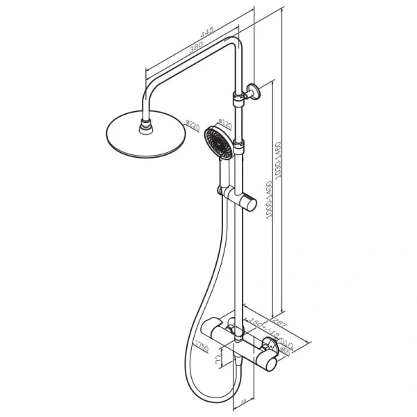 Душевая система AM.PM X-Joy F0785A499 золото