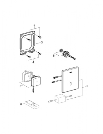Инфракрасная электроника для писсуара Grohe Tectron Skate 37324SD1
