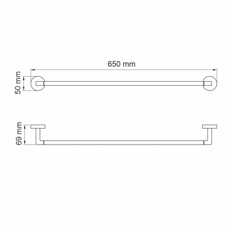 Полотенцедержатель WasserKRAFT Asphe K-77730